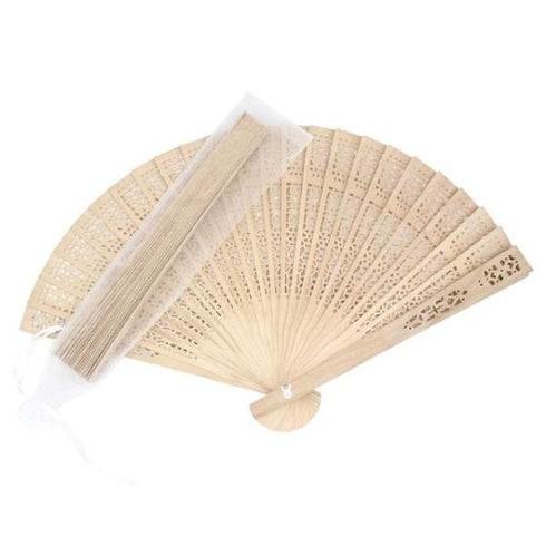 eventail personnalisé bois sac